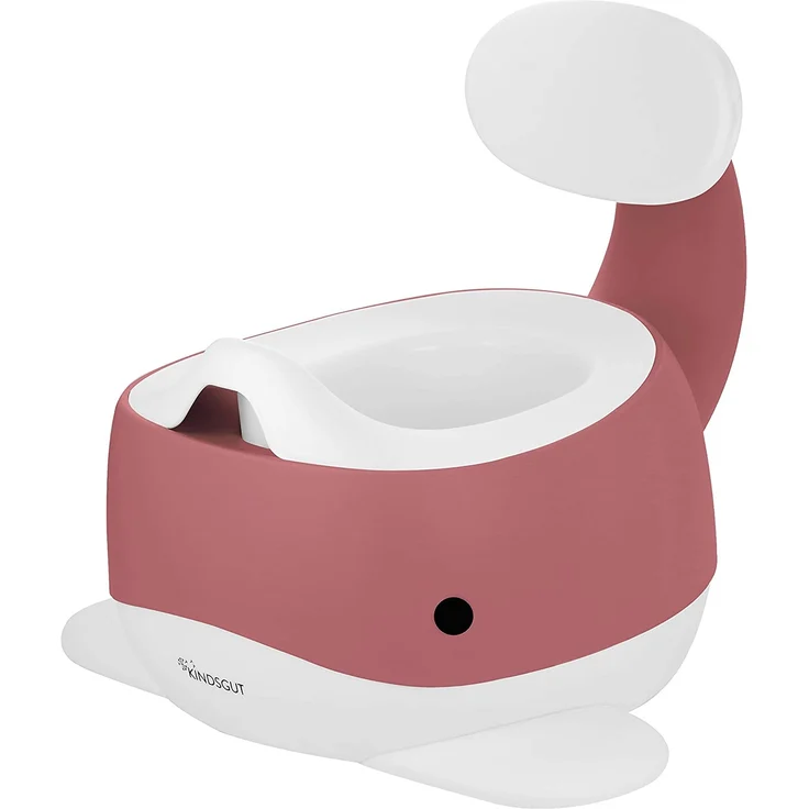 Kindsgut Kinder-Töpfchen, Babytopf WC/Klo, kinderfreundliches Wal-Design und dezente Farben, Toiletten-Training, Altrosa – Bild 5