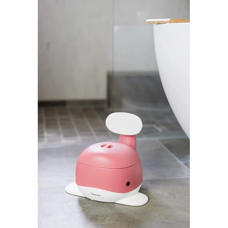 Kindsgut Kinder-Töpfchen, Babytopf WC/Klo, kinderfreundliches Wal-Design und dezente Farben, Toiletten-Training, Altrosa – Bild 8