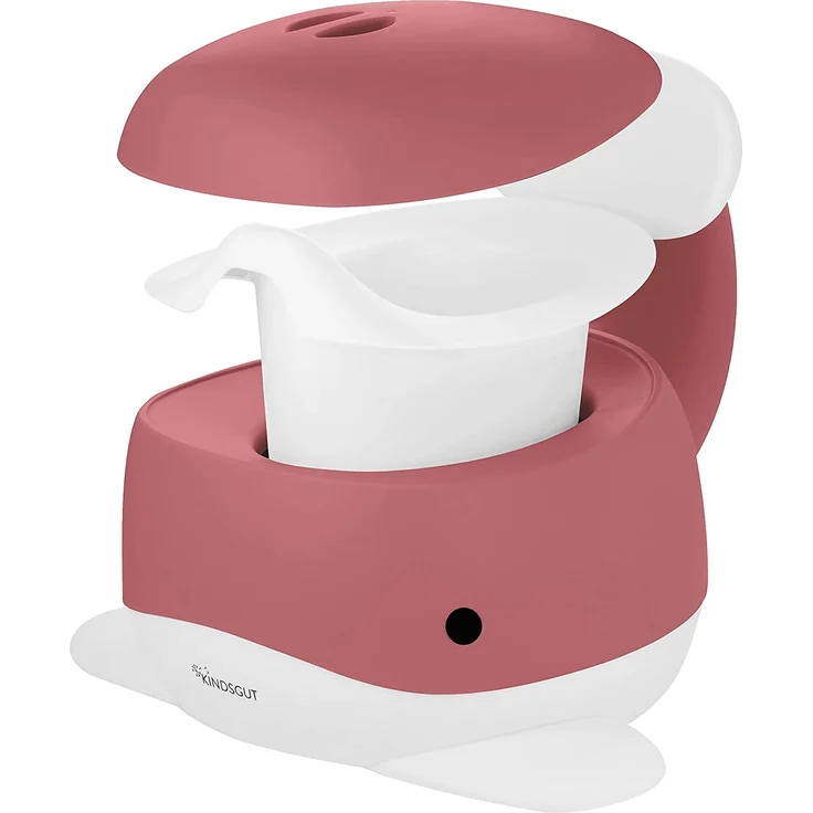 Kindsgut Kinder-Töpfchen, Babytopf WC/Klo, kinderfreundliches Wal-Design und dezente Farben, Toiletten-Training, Altrosa – Bild 6