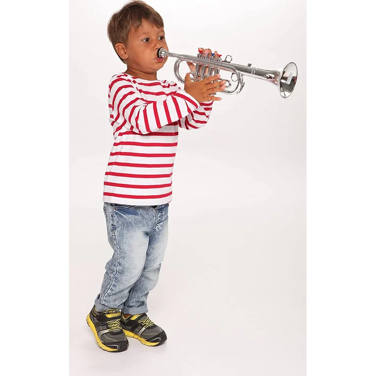 Bontempi 32 3831 Trompete mit 4 farbigen Ventilen/Noten – Bild 8