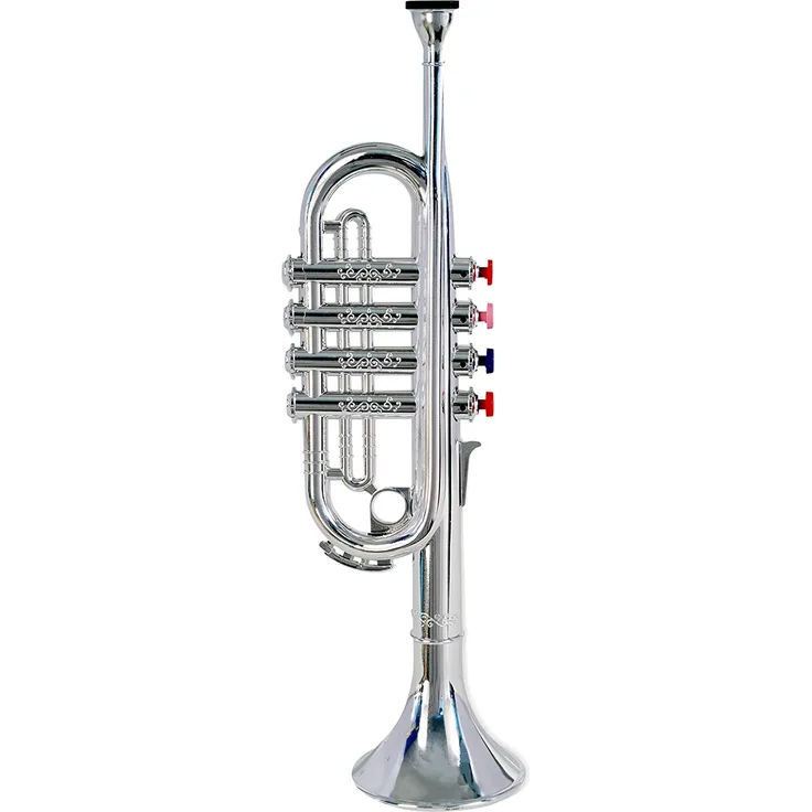 Bontempi 32 3831 Trompete mit 4 farbigen Ventilen/Noten