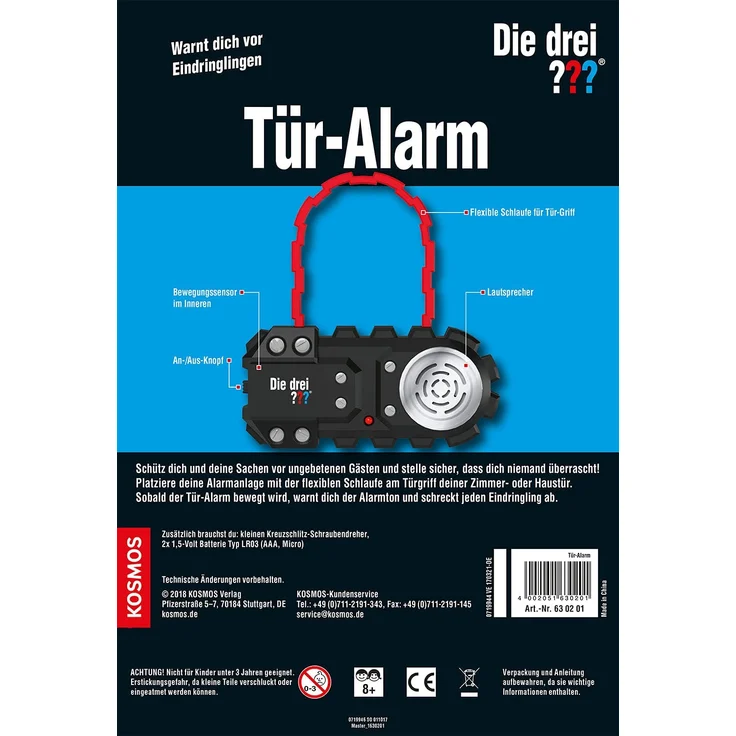 KOSMOS 630201 - Die drei ??? Tür-Alarm - Schutz für Detektiv-Büro – Bild 2