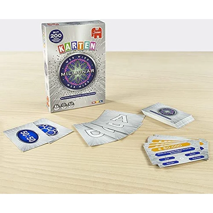Jumbo Spiele GmbH 19777 - Wer wird Millionär? - Kartenspiel *NEU* – Bild 3