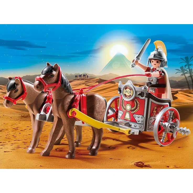 PLAYMOBIL 5391 History - Römer-Streitwagen mit Figur, Pferde und Wagen – Bild 2