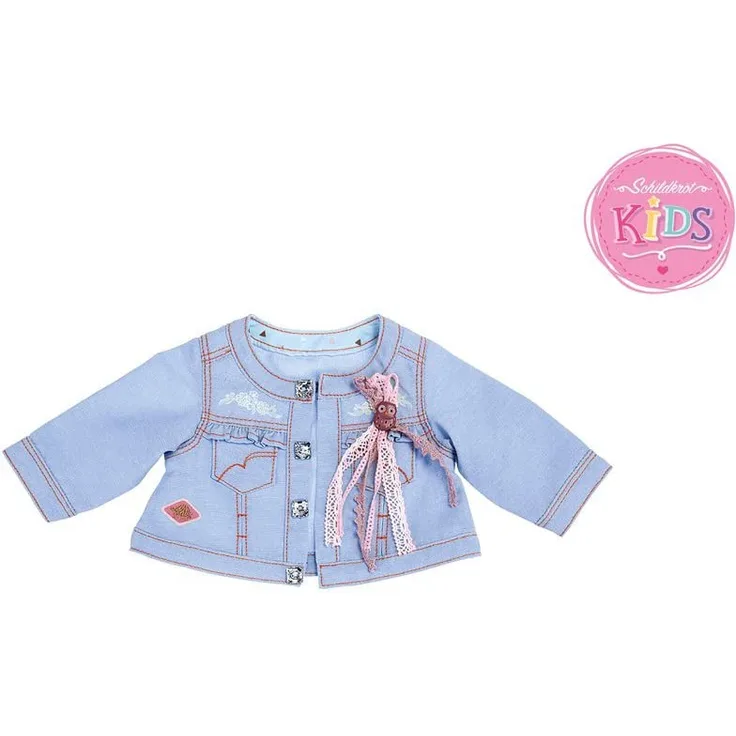 Schildkröt 651400027 - Kids Jacke Jeans mit Eulenanstecker, bis 36 cm