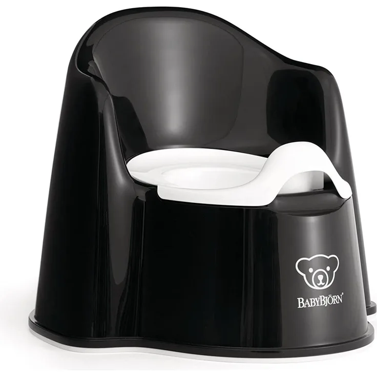 BabyBjörn Topfstuhl, Schwarz/Weiß