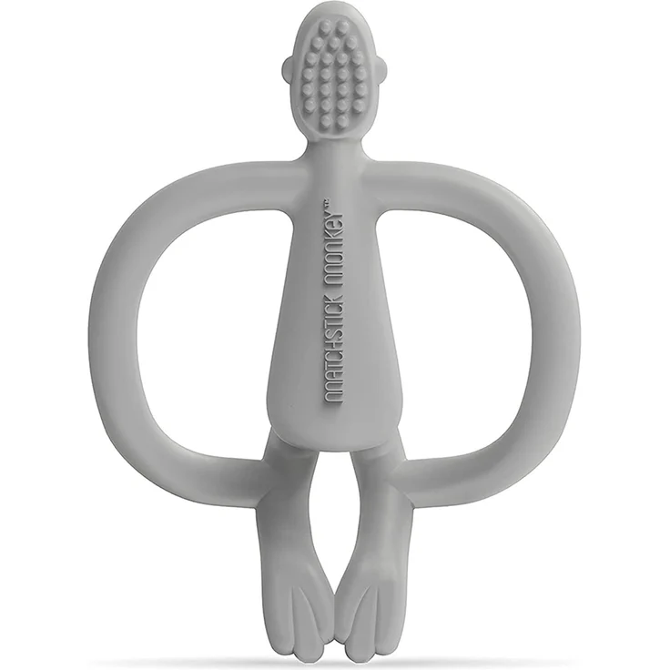 MATCHSTICK MONKEY Beißring MM Affe hellgrau 624668 – Bild 3