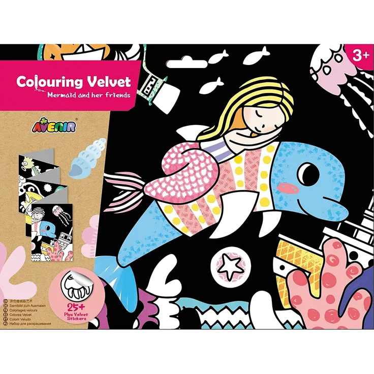Avenir 6301692 Velvet Mermaid and Friends, Mehrfarbig