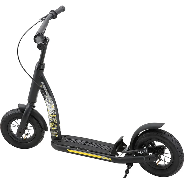 Star Scooter '10 Zoll New Gen', ab 5 Jahren, höhenverstellbar bis 77 cm, mit Handbremse, schwarz – Bild 3