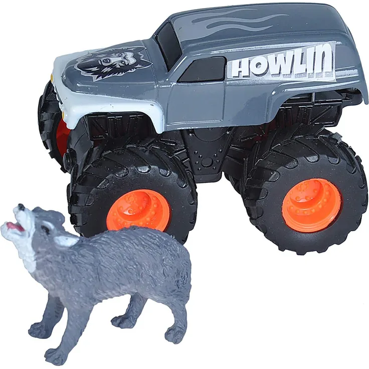 Spielset LKW und Wolf Junior grau 2-teilig
