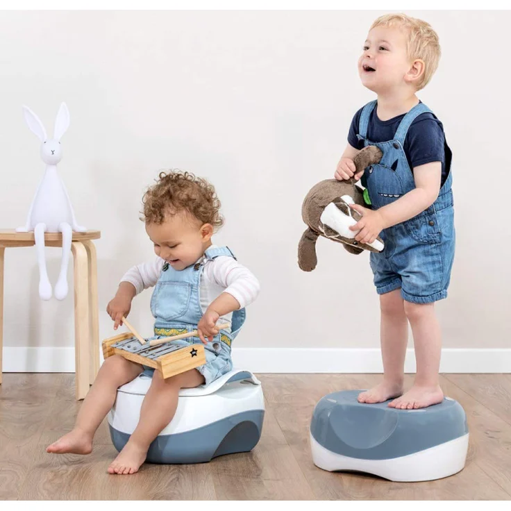 Safety 1st 3-in-1 Töpfchen, Kleinkinder Toiletten-Trainingssitz, Toilettenverkleinerer und Kinder Tritthocker in einem, nutzbar ab circa 18 Monate bis circa 4 Jahre, mehrfarbig 1. 6 Kg – Bild 5