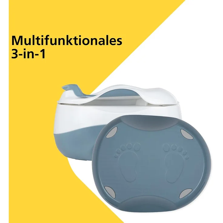 Safety 1st 3-in-1 Töpfchen, Kleinkinder Toiletten-Trainingssitz, Toilettenverkleinerer und Kinder Tritthocker in einem, nutzbar ab circa 18 Monate bis circa 4 Jahre, mehrfarbig 1. 6 Kg – Bild 2