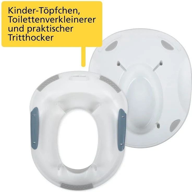 Safety 1st 3-in-1 Töpfchen, Kleinkinder Toiletten-Trainingssitz, Toilettenverkleinerer und Kinder Tritthocker in einem, nutzbar ab circa 18 Monate bis circa 4 Jahre, mehrfarbig 1. 6 Kg – Bild 3