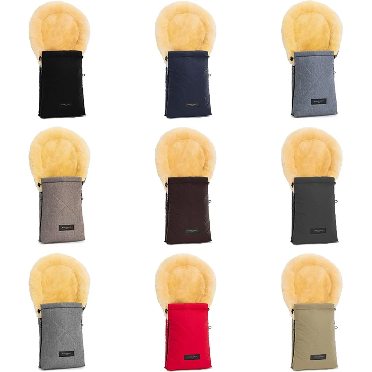 Lammfell-Fußsack OSLO für Babywanne von WERNER CHRIST BABY – universal Winterfußsack aus medizinischem Fell, für Tragetasche, Babyschale & Kinderwagen, in schwarz – Bild 8