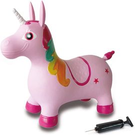 Jamara 460316 - Hüpftier Einhorn bunt mit Pumpe