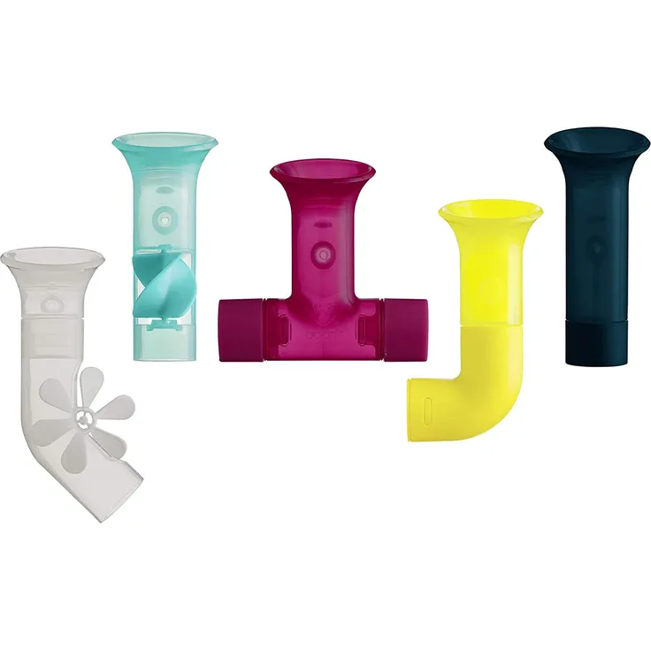 PIPES - Badewannen Spielzeug, Badewannen Spielzeug, Spielpass für Badewanne, BPA-, Phthalat- und PVC-frei, Für Kinder und Babies, Ideal als Geschenk, Leichte Aufbewahrung, Ab 12 Monate