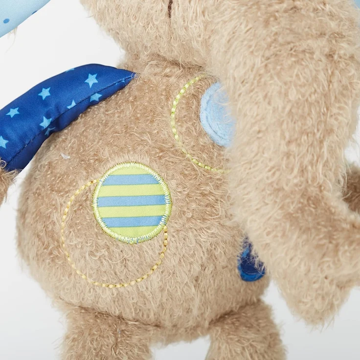 sigikid 42962 Elefant, blau, Patchwork Sweety – Bild 4