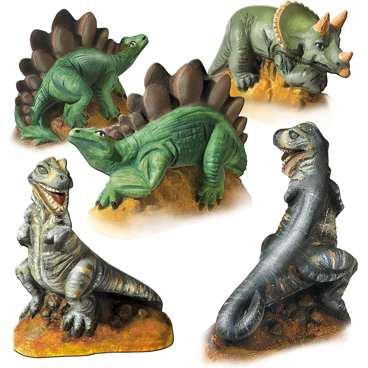gipsabdruck und Malerei Dinosaurier – Bild 3