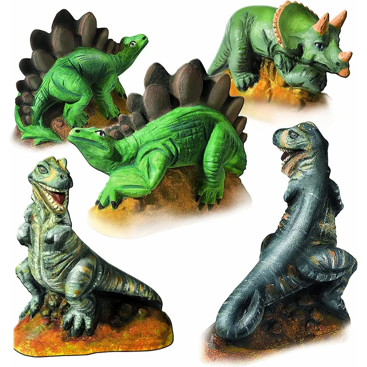 gipsabdruck und Malerei Dinosaurier – Bild 2