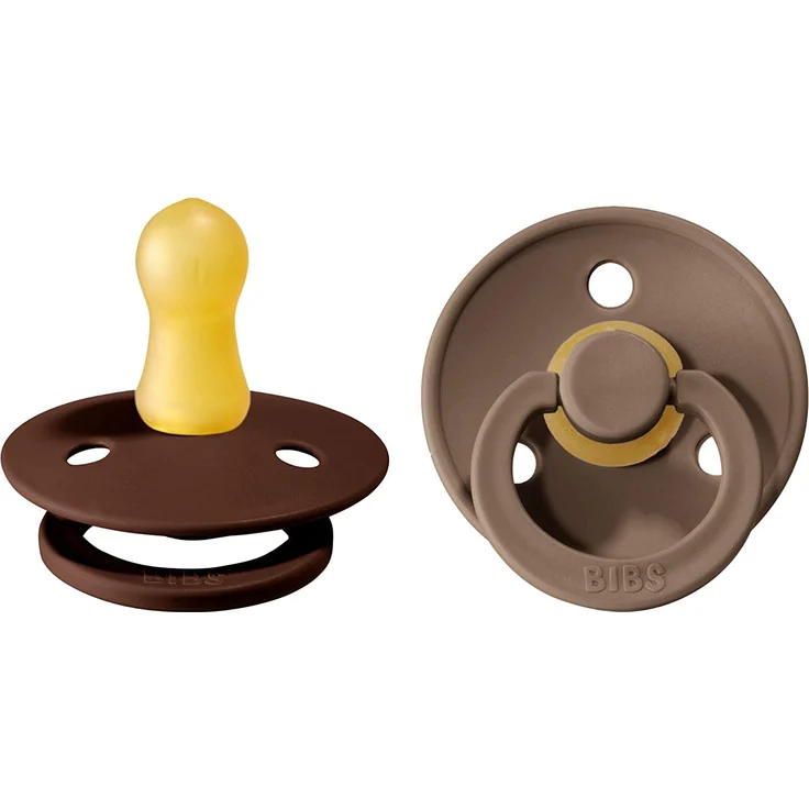 BIBS Schnuller aus Naturgummi Mocha/Dark Oak 0-6 Monate (Bibs) – Bild 1