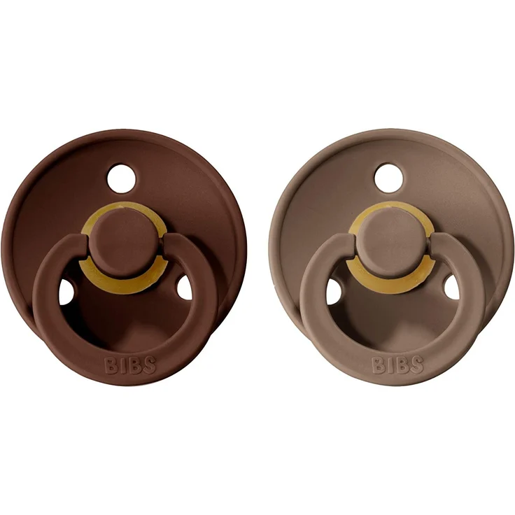 BIBS Schnuller aus Naturgummi Mocha/Dark Oak 0-6 Monate (Bibs) – Bild 2