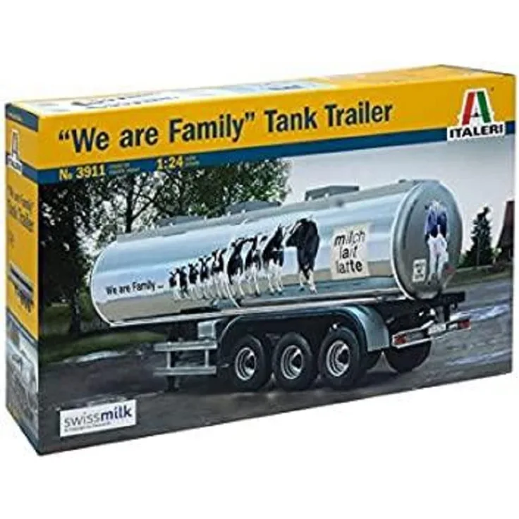 1:24 "The Familiy" Swissmilk Tank Trailer Milchtankanhänger Tamiya ITALERI 510003911