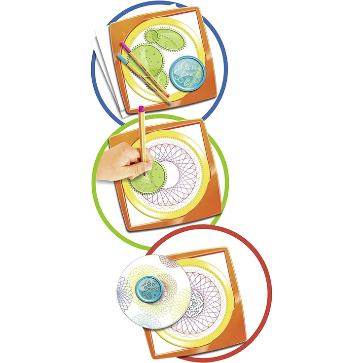 Ravensburger Spiral-Designer, Zeichnen lernen für Kinder ab 6 Jahren, Kreatives Zeichen-Set mit Mandala-Schablone für farbenfrohe Spiralbilder und Mandalas – Bild 31