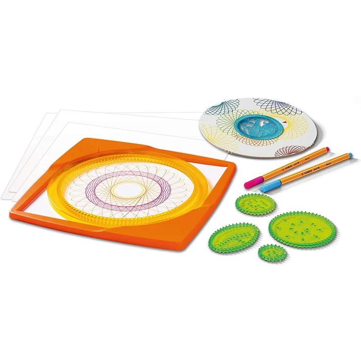 Ravensburger Spiral-Designer, Zeichnen lernen für Kinder ab 6 Jahren, Kreatives Zeichen-Set mit Mandala-Schablone für farbenfrohe Spiralbilder und Mandalas – Bild 8
