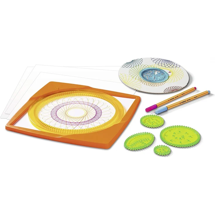 Ravensburger Spiral-Designer, Zeichnen lernen für Kinder ab 6 Jahren, Kreatives Zeichen-Set mit Mandala-Schablone für farbenfrohe Spiralbilder und Mandalas – Bild 3