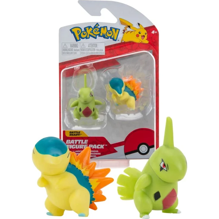 Pokemon PVC-Figuren Battle Figure Pack: Feurigel & Larvitar – Bild 1