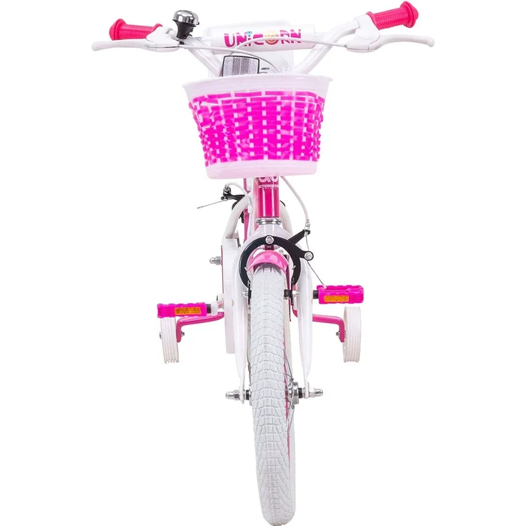 Kinderfahrrad Unicorn 16 Zoll Kinder Mädchen Fahrrad mit Stützräder pink Einhorn – Bild 7