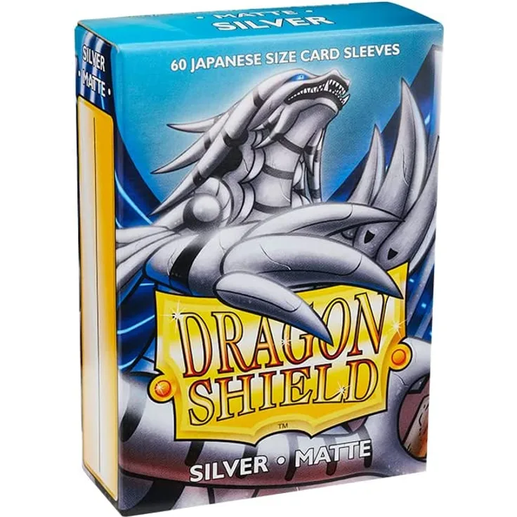 Dragon Shield 11108 Small Sleeves Kartenhhüllen, Matte Silver