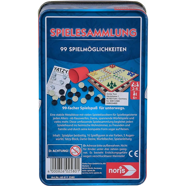 99iger-Spielesammlung in Metallbox – Bild 2