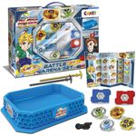 CRAZE XXL Blade Battle Set 4er Kampf Kreisel Kampfkreisel inkl. Zubehör Kampfarena 32800, sehr robust