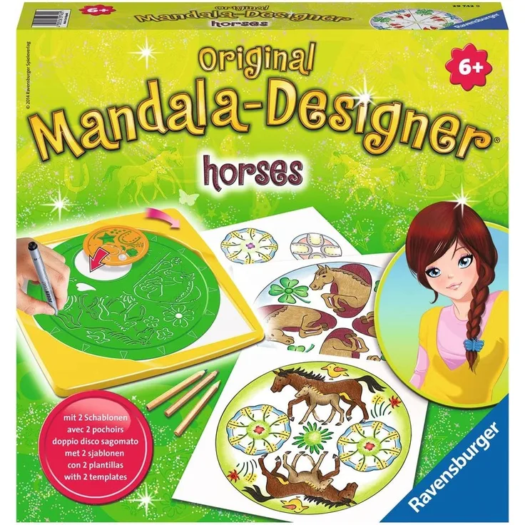 Ravensburger 29742 - Horses (Pferde) - Mandala-Designer® midi