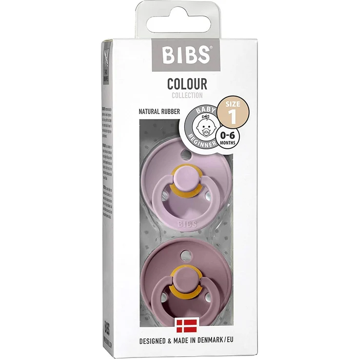 Bibs Schnuller 0-6 (Dusky Lilac/Heather) – Bild 3