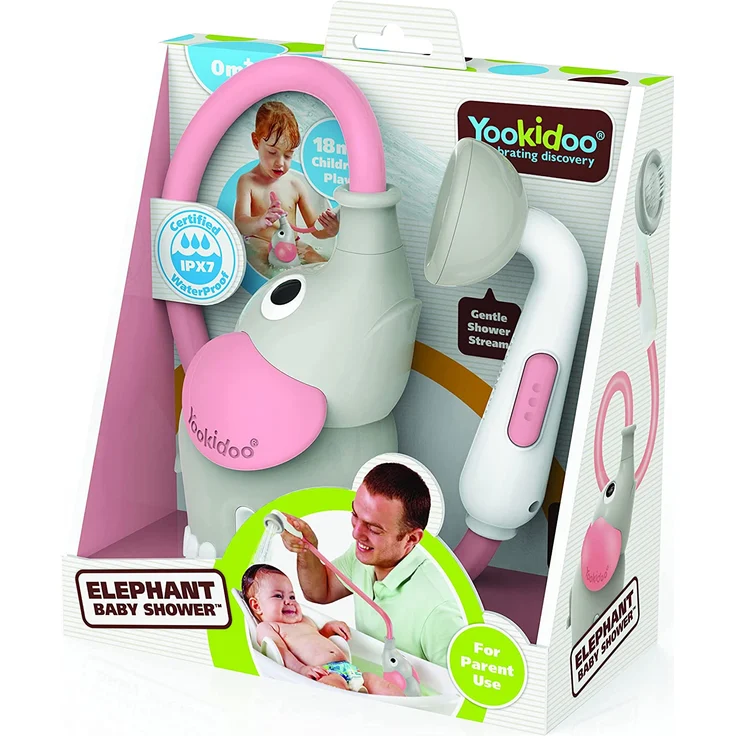 Yookidoo Babydouche Olifant Roze 2022 – Bild 4