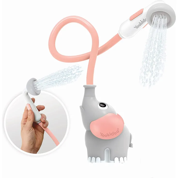 Yookidoo Babydouche Olifant Roze 2022