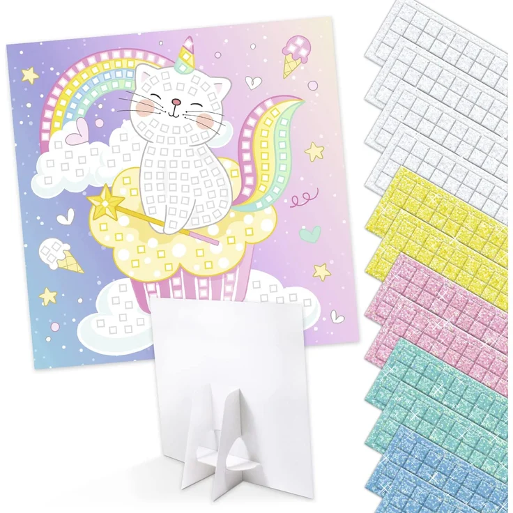 Ludwig Bähr Moosgummi Mosaik Glitter Kittycorn – Bild 9