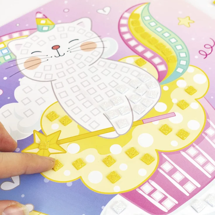 Ludwig Bähr Moosgummi Mosaik Glitter Kittycorn – Bild 5