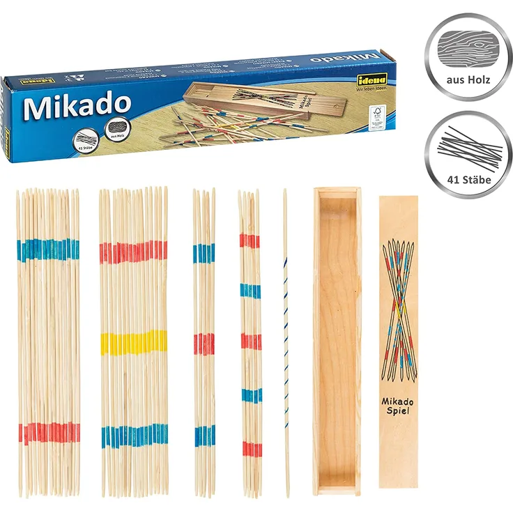 Mikado in Holzbox