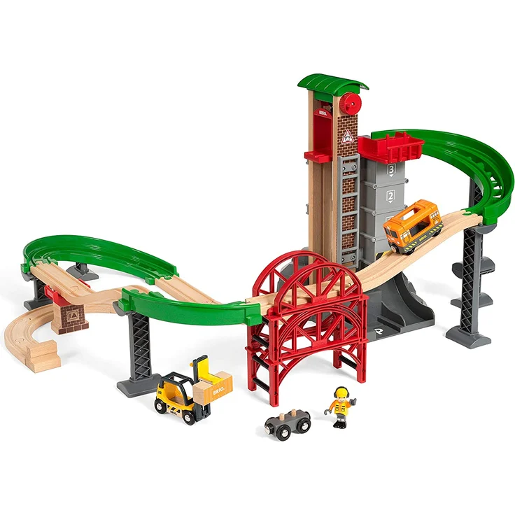 BRIO World 'Großes Lagerhaus-Set mit Aufzug', ab 3 Jahren, 32 Teile – Bild 2