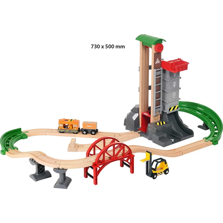 BRIO World 'Großes Lagerhaus-Set mit Aufzug', ab 3 Jahren, 32 Teile – Bild 3