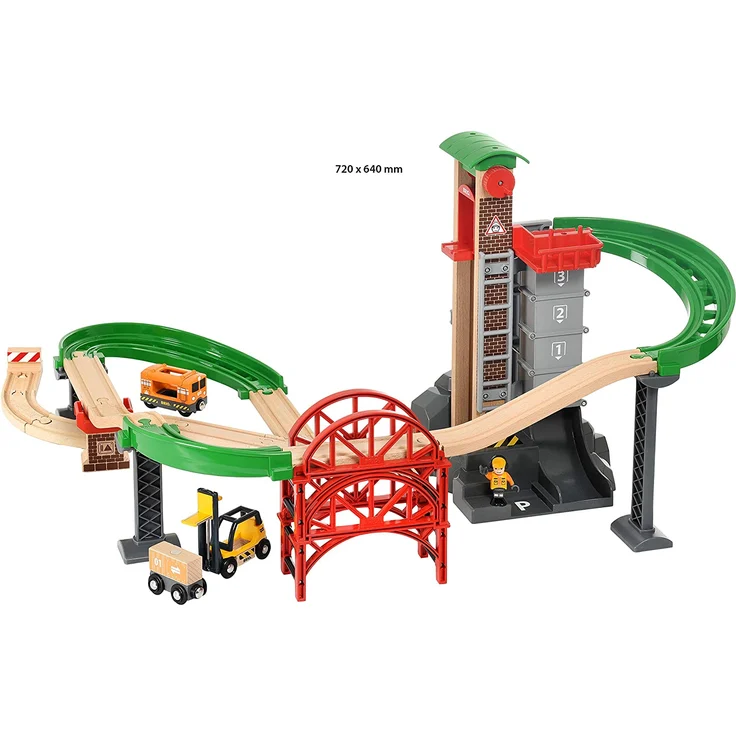 BRIO World 'Großes Lagerhaus-Set mit Aufzug', ab 3 Jahren, 32 Teile – Bild 14
