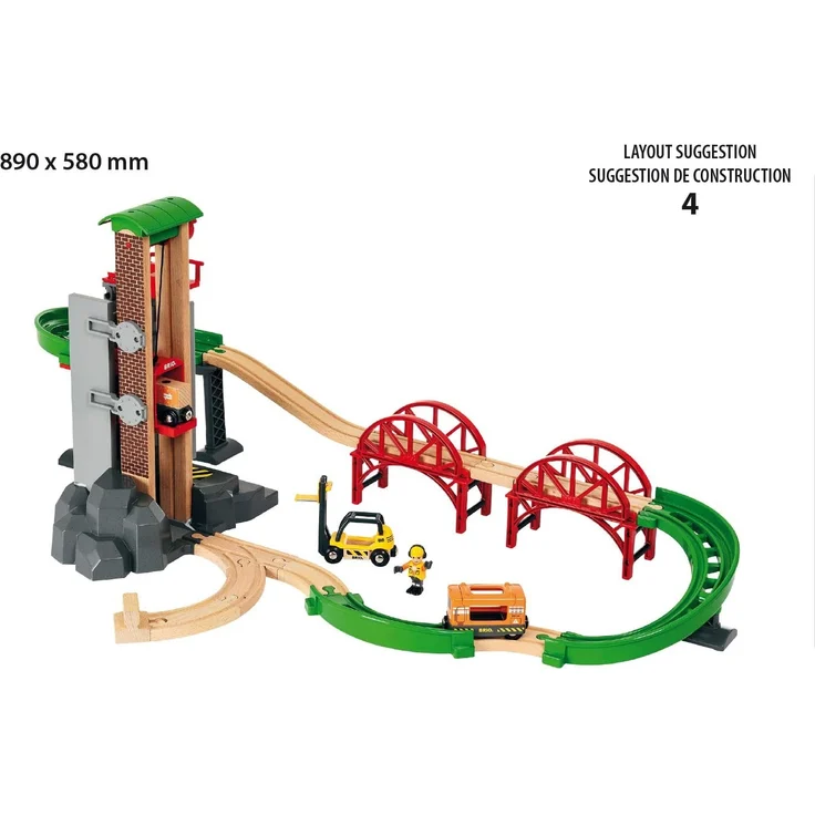 BRIO World 'Großes Lagerhaus-Set mit Aufzug', ab 3 Jahren, 32 Teile – Bild 12