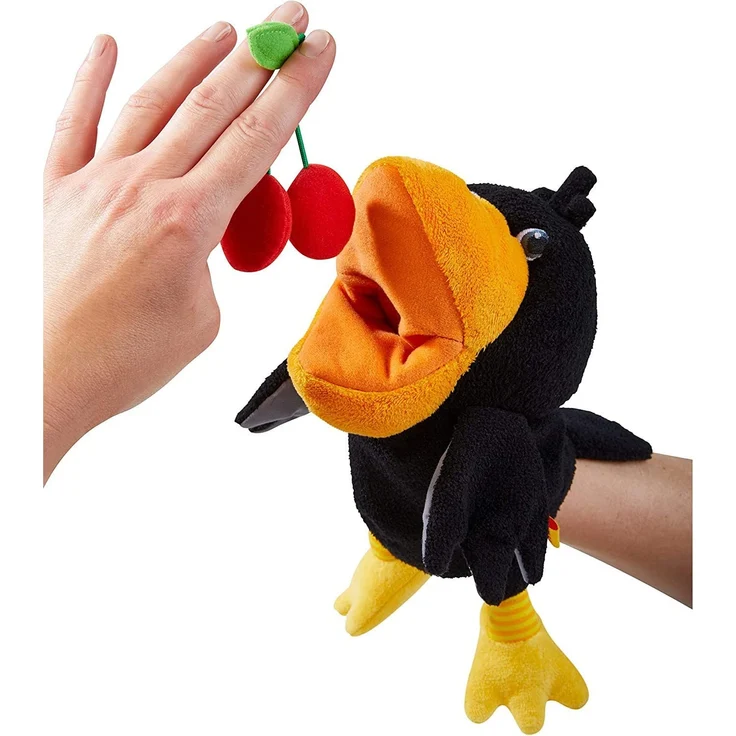 HABA 304203 - Handpuppe Rabe Theo 30 cm - Puppentheater Rollenspiele ab 1,5 Jahren - Preisvergleich – Bild 2