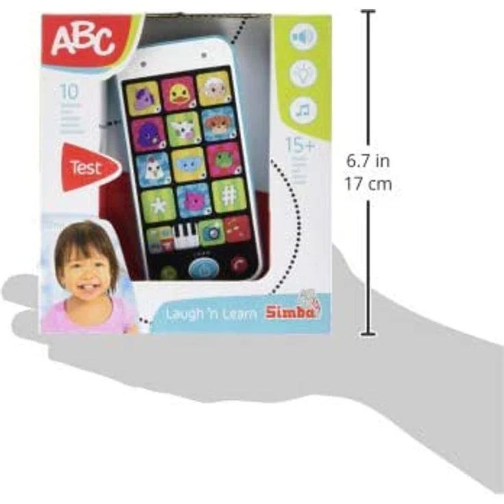 Simba 104010002 104010002-ABC Smart Phone, 14 cm – Bild 7