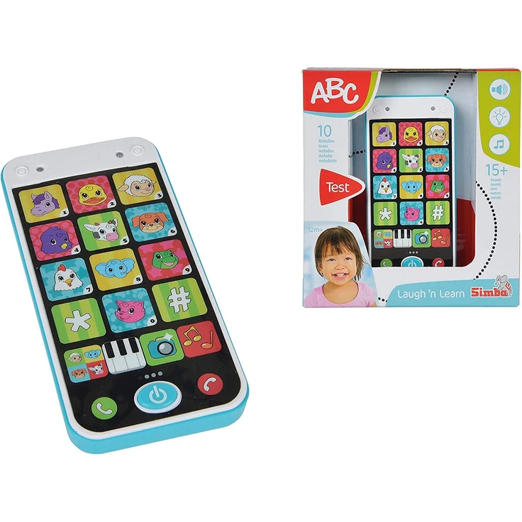 Simba 104010002 104010002-ABC Smart Phone, 14 cm – Bild 2