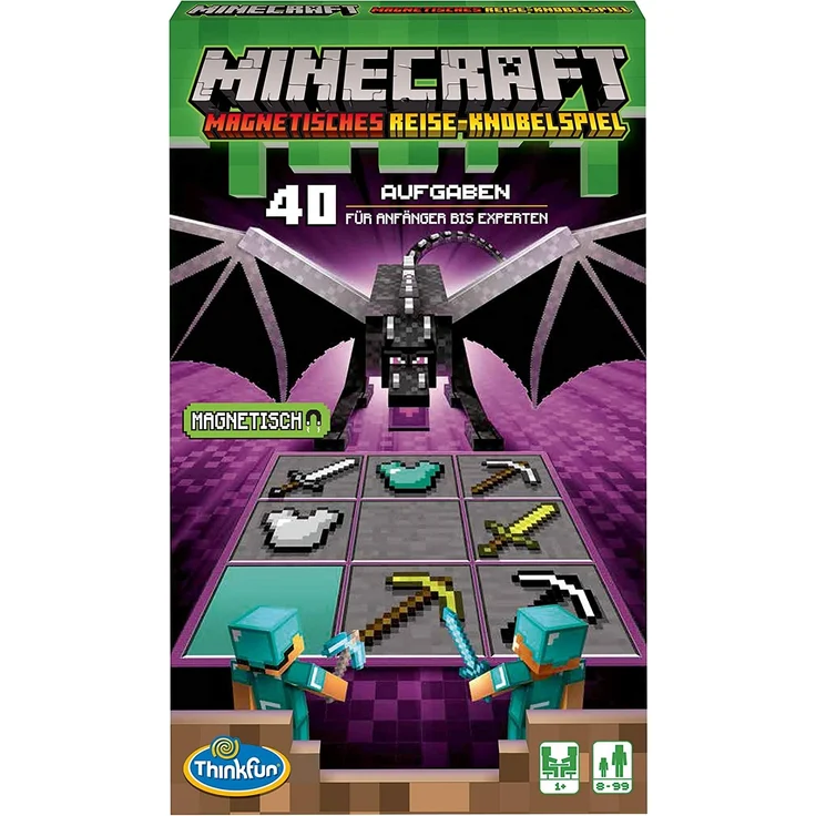 Ravensburger Thinkfun Minecraft Magnetisches Reise-Knobelspiel – Bild 1