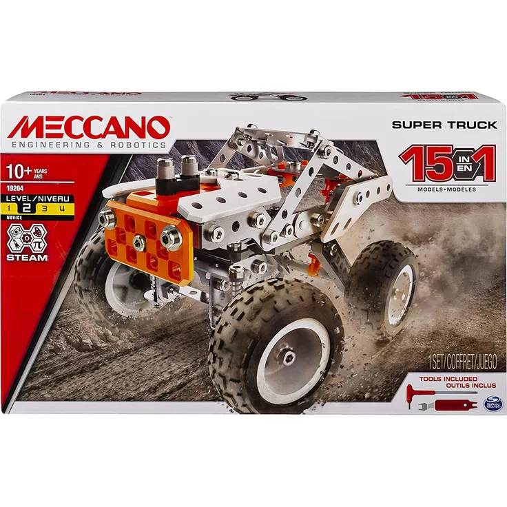 Meccano 15-in-1 Modell-Set Super Truck
